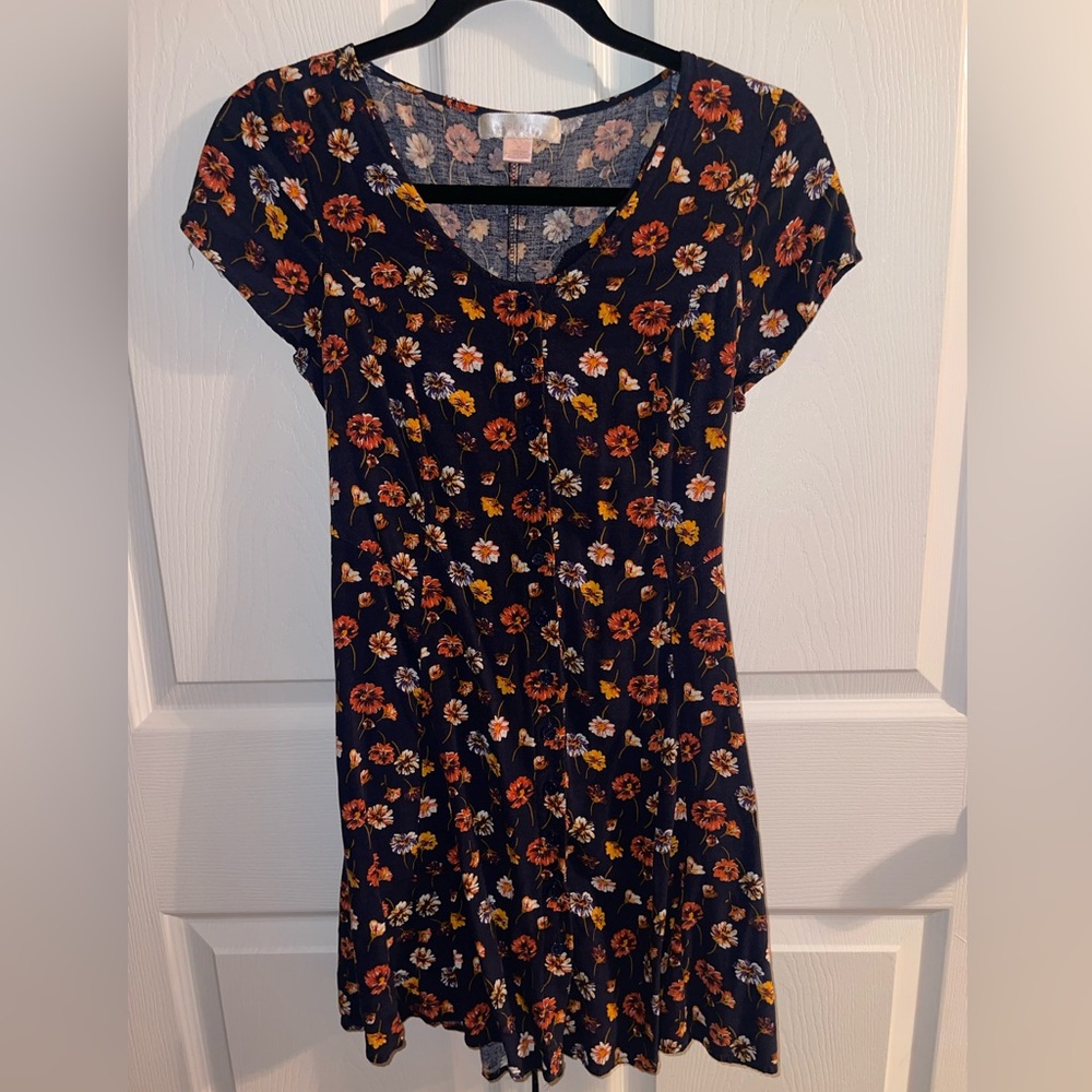 Floral Short Sleeve Dress